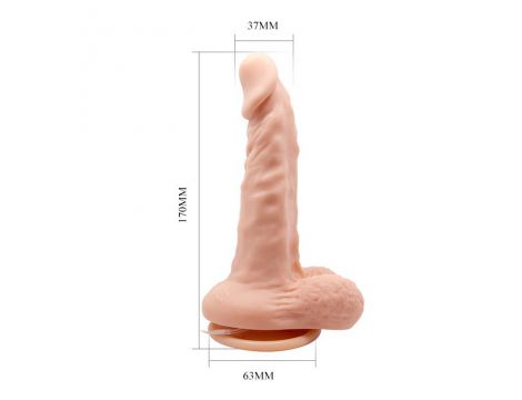 Wibrator realistyczny Baile Barbara cielisty 17 cm - 6