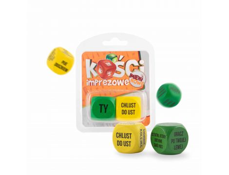Zabawka kości imprezowe imieninowe różne kolory