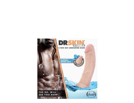 Dildo samonawilżające Blush Dr Skin 20 cm TPE - 8