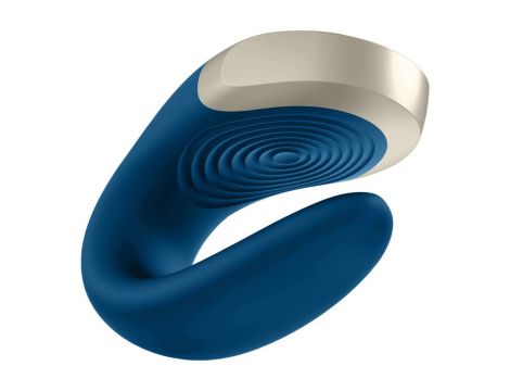 Stymulator łechtaczki Satisfyer Double Love niebieski z pilotem USB - 6