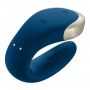 Stymulator łechtaczki Satisfyer Double Love niebieski z pilotem USB - 3