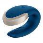Stymulator łechtaczki Satisfyer Double Love niebieski z pilotem USB - 6