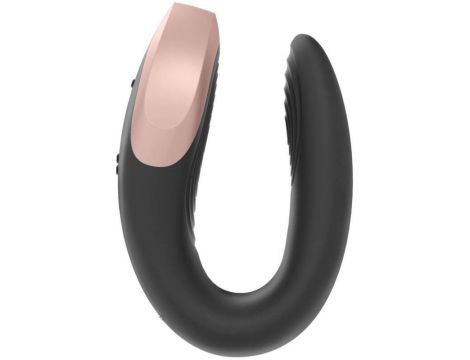Wibrator Satisfyer Double Love dla pary czarny silikonowy USB 9cm - 2