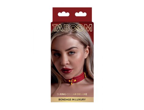 Obroża Taboom D Ring Deluxe czerwona 43 cm - 2
