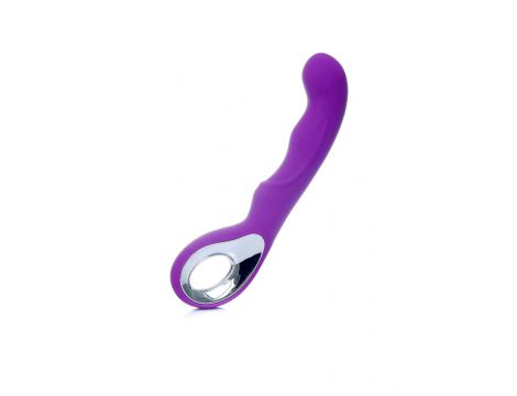 Wibrator punktu G silikonowy B Series Magic fioletowy USB 20 cm - 5