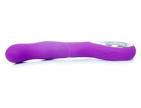 Wibrator punktu G silikonowy B Series Magic fioletowy USB 20 cm - 7