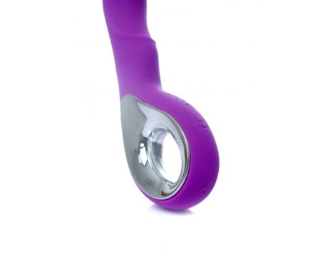 Wibrator punktu G silikonowy B Series Magic fioletowy USB 20 cm - 8