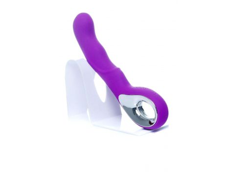 Wibrator punktu G silikonowy B Series Magic fioletowy USB 20 cm - 9