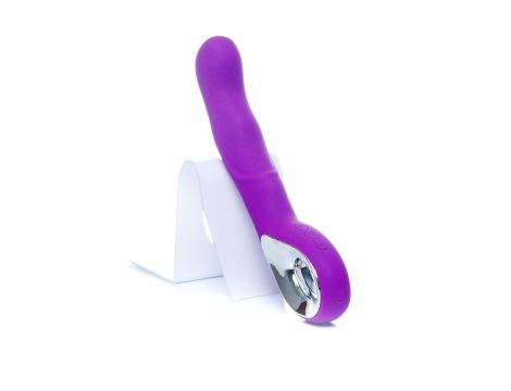 Wibrator punktu G silikonowy B Series Magic fioletowy USB 20 cm - 10