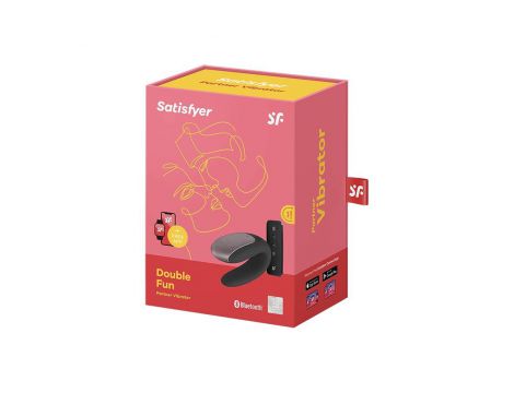 Wibrator dla par Satisfyer Double Fun czarny z aplikacją - 6