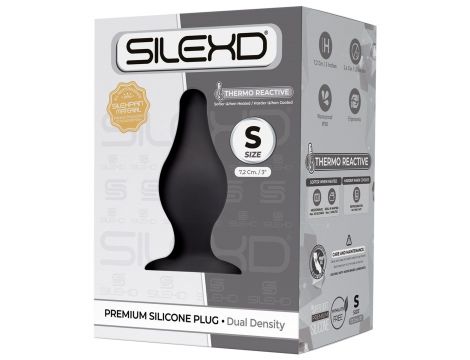 Korek analny silikonowy Silexd Model 2S czarny 7cm - 4