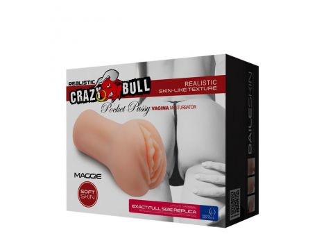 Kompaktowy masturbator waginalny Crazy Bull Maggie różowy - 8