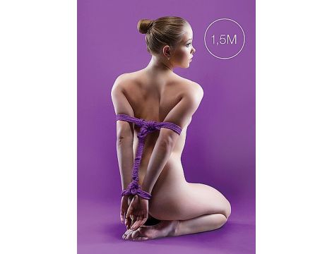 Japoński mini sznur nylonowy Ouch fioletowy 1,5m - 2