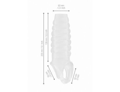 Przedłużka Sono No21 przezroczysta TPE 20.5 cm - 9