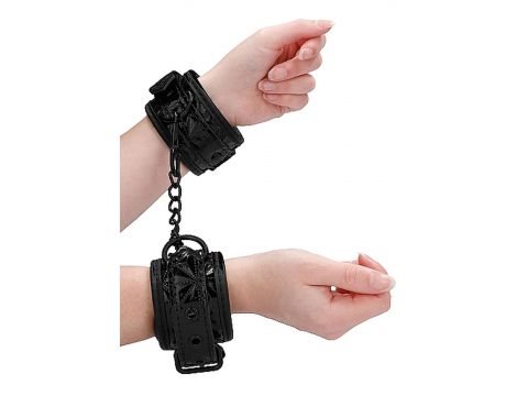 Luksusowe regulowane kajdanki Ouch czarne - 8