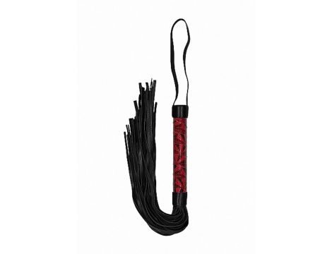 Luksusowy bicz Ouch bordowy 38,5 cm - 3