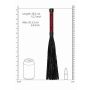 Luksusowy bicz Ouch bordowy 38,5 cm - 3