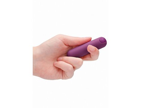 Mini wibrator pociskowy 10 prędkości Be Good Tonight fioletowy USB 8cm - 6