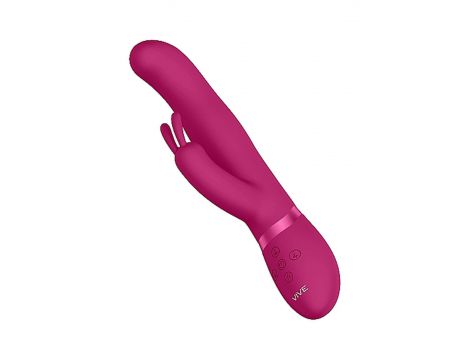 Wibrator króliczek Vive Izara z obrotowymi kulkami różowy USB - 13