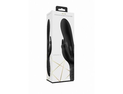 Wibrator króliczek Vive Amoris z ruchomymi kulkami USB czarny - 7