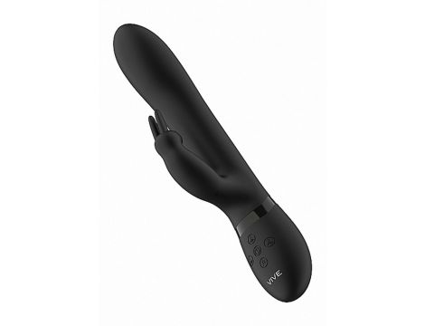 Wibrator króliczek Vive Amoris z ruchomymi kulkami USB czarny - 12