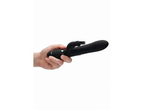 Wibrator króliczek Vive Amoris z ruchomymi kulkami USB czarny - 14