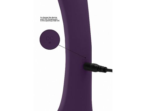 Wibrator króliczek Vive Nilo fioletowy obrotowy USB - 5