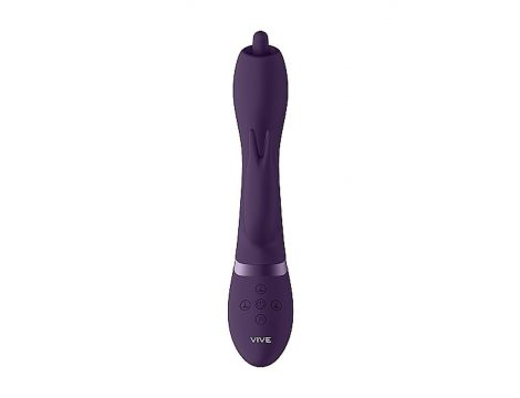 Wibrator króliczek Vive Nilo fioletowy obrotowy USB - 8