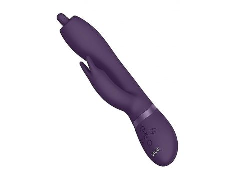 Wibrator króliczek Vive Nilo fioletowy obrotowy USB - 10