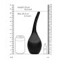 Irygator intymny Ouch czarny 14 cm 310 ml - 4