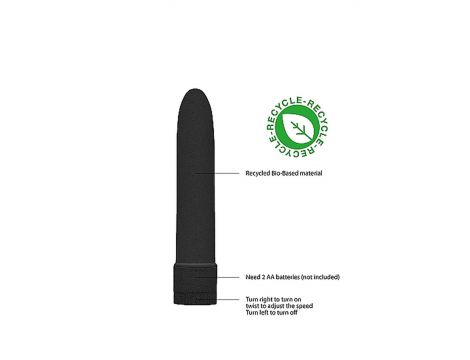 Wibrator biodegradowalny Natural Pleasure czarny 14 cm - 6