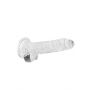 Dildo realistyczne z jądrami transparentne RealRock 18 cm - 7