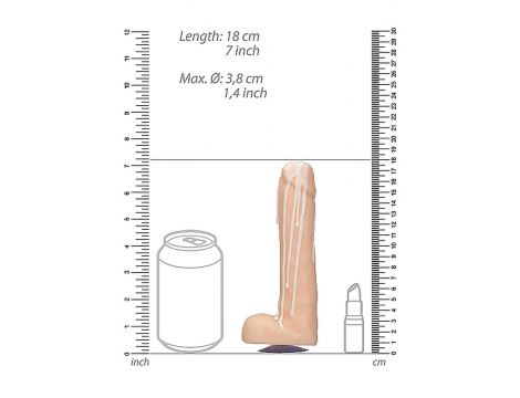 Mydło w kształcie penisa z jądrami S-Line cieliste 18 cm - 4