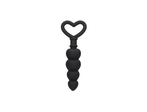 Łańcuszek kulek analnych silikonowy Ouch! czarny 9 cm