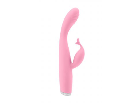 Wibrator króliczek Luxe Skye różowy silikonowy USB - 5