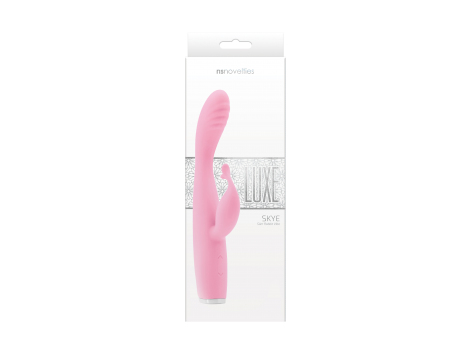 Wibrator króliczek Luxe Skye różowy silikonowy USB - 9