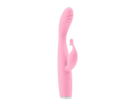Wibrator króliczek Luxe Skye różowy silikonowy USB - 4