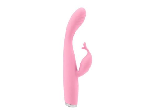 Wibrator króliczek Luxe Skye różowy silikonowy USB - 6