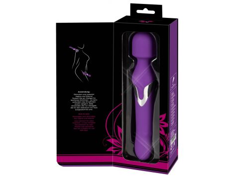 Wibrator wand z perłą Javida silikonowy USB 24 cm - 3