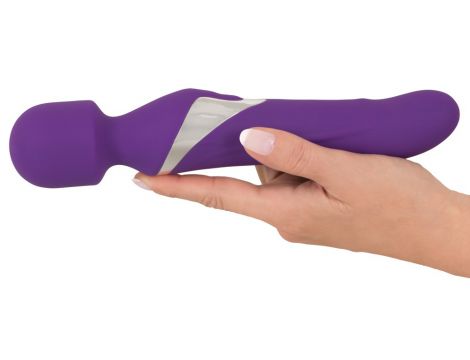 Wibrator wand z perłą Javida silikonowy USB 24 cm - 11