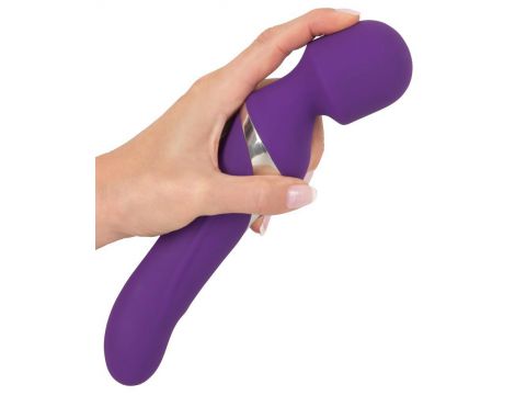 Wibrator wand z perłą Javida silikonowy USB 24 cm - 14