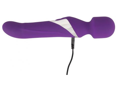 Wibrator wand z perłą Javida silikonowy USB 24 cm - 16