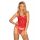 Gorset z stringami Obsessive Flameria czerwony S/M