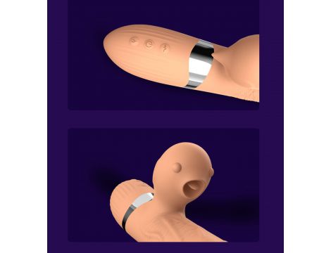Wibrator posuwisty z językiem Lyla silikonowy USB - 10
