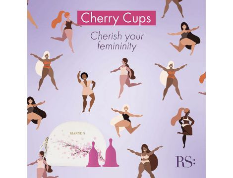 Zestaw kubków menstruacyjnych Cherry Cup Rianne S S i M - 5