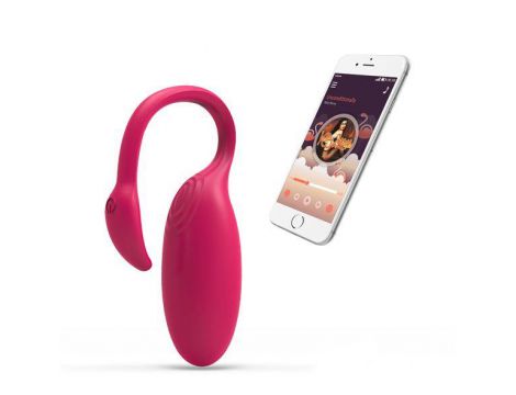 Wibrator punkt G Flamingo Magic Motion sterowany aplikacją silikonowy 7cm