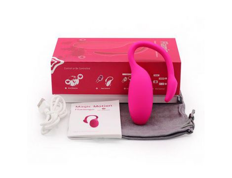 Wibrator punkt G Flamingo Magic Motion sterowany aplikacją silikonowy 7cm - 2