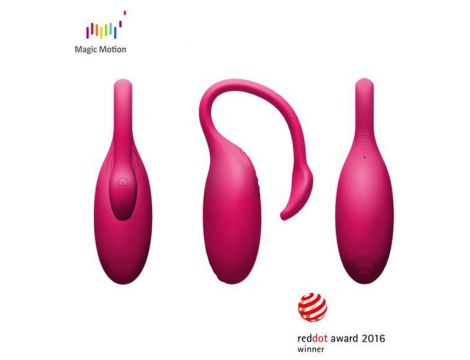 Wibrator punkt G Flamingo Magic Motion sterowany aplikacją silikonowy 7cm - 8