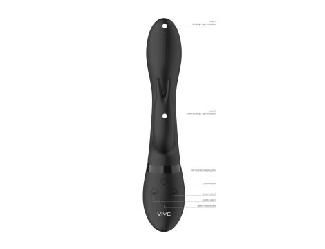 Wibrator króliczek Zosia G Spot czarny USB - 12
