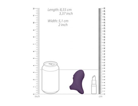 Stymulator łechtaczki Vive Hana fioletowy silikonowy USB 5cm - 8